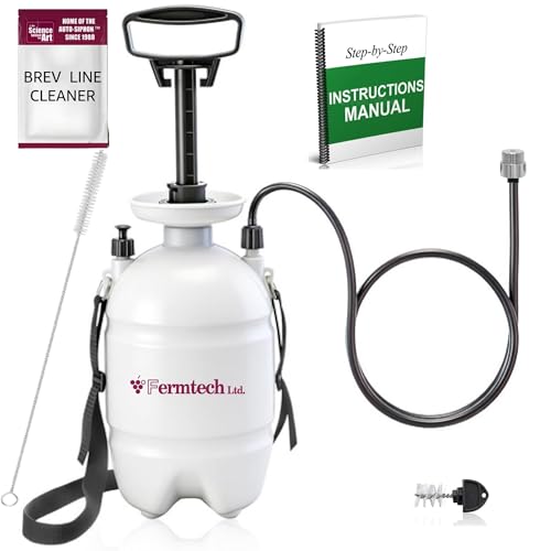Beer Line Standard Beer Draft Keg Cleaning kit with 4oz Beer Line Powder Cleaner PBW compatible- Hand Pump Pressurized - Easy Safe to Use Keg Cleaner - w/Brush Faucet Brush Instruction Manual