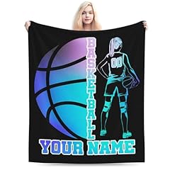 Basketball Blanket 3 Custom Name