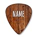 Perosnalized Name Guitar Picks Rustic Wood Design