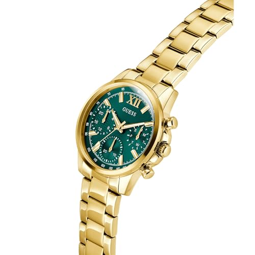 Image of GUESS Green Round Dial Analog Women's Watch - GW0933L6