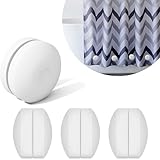 VIEYKEA 8 Pcs Shower Curtain Magnets Weights, TPR Wrapped Heavy Duty Shower Curtain Weights Bottom, Waterproof Shower Magnets 40mm Diameter for Liner, Outdoor Drapes, Flag, Tablecloth Use (4 Pairs)