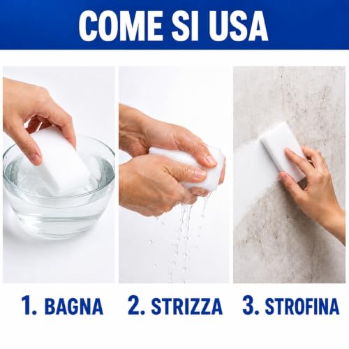 Miniatura 7 de Borrador Mágico 18 Uds Esponja Mágica Reutilizable Para Manchas Difíciles Limpieza Con Agua, Sin Químicos, Ideal Para Paredes, Cocina Y Zapatos