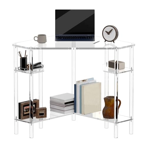 Eglaf 5-0244-06 Acrylic Triangle Corner Desk cover