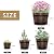 Adnee 4 Pack Wooden Whiskey Barrel Planters - 4 Sizes Wooden Bucket Barrel Garden Planters Set - Rustic Flower Planters Pots Container for Indoor Outdoor Garden Home Plants(4.7",6.1",7.1",9")