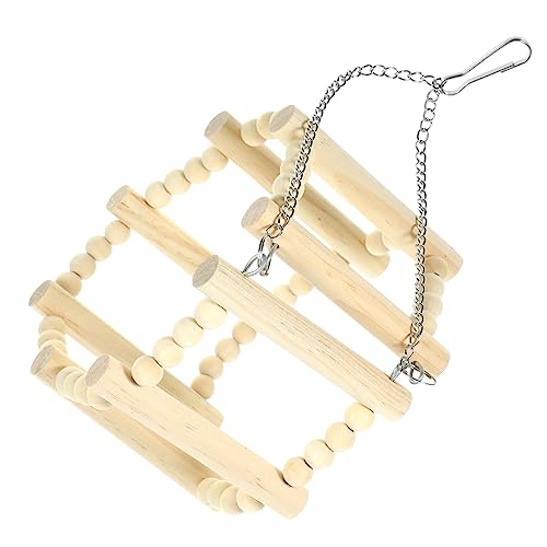 Mikikit Suspending Parrot Swing Durable Bird Perch for Parakeets Funny Bird Bite Resisting Design for Creating Joyful Atmosphere