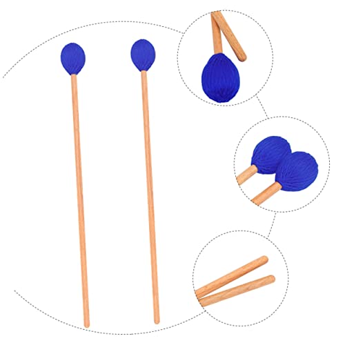 2 baquetas para marimba con cabeza de lana y mango duradero miniatura 3