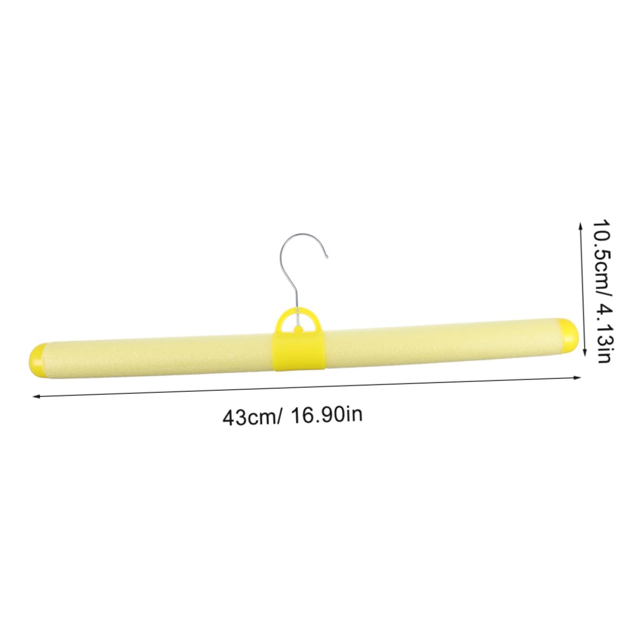 MUCKLILY Flexible Foam Hangers for Adults and Children Plastic Pant Hangers Rubber Grip for Wedding Closet Hooks