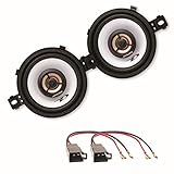 Im Lieferumfang enthalten: Alpine SXE-0825S 2 Wege Koaxial Lautsprechersystem Armaturenbrett passend für Polo 86C Golf 2