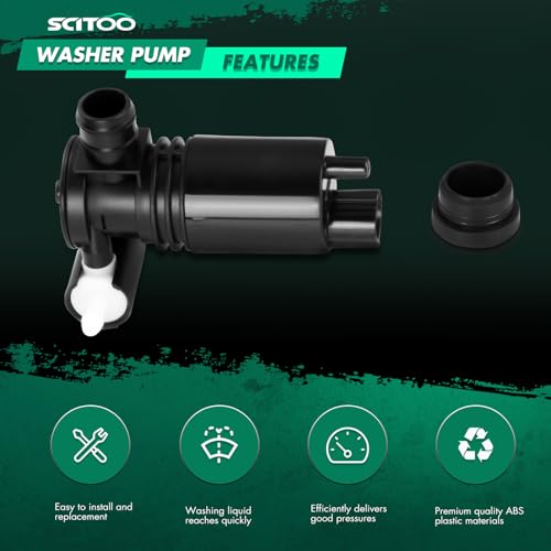 Image of SCITOO Replacement fit for 2003-2009 For Hummer H2 Windshield Washer Pump Motor 88944337