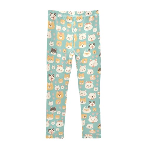 Cute Dogs Kids Girl's Basic Leggings Casual Full Length Leg Yoga Pants Exercise2