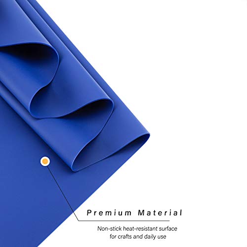 Silicone Mat Navy Blue 27.6 x 19.7 inches, Gartful Silicone Crafts Sheet for Resin Arts, Casting Molds Mat, Countertop Protector, Placemat Large Table Mat Desk Saver Pad, Nonstick Nonskid Heat-Resistant - Thumbnail 4