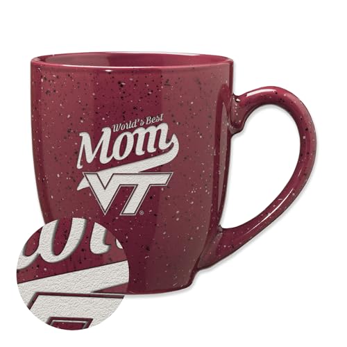 Tasse Virginia Tech Hokies en céramique marron gravée 473 ml