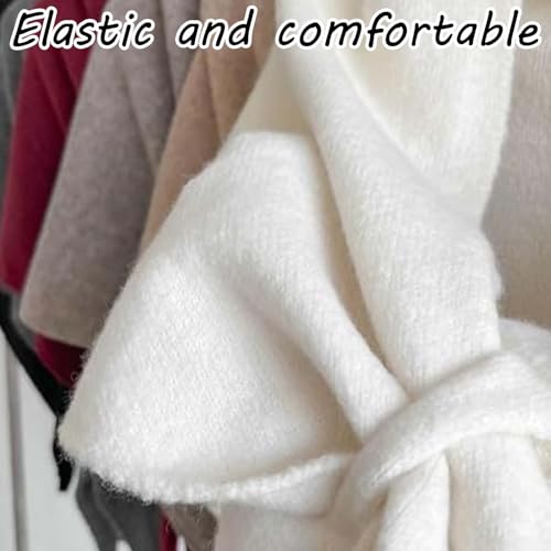 Gettoreach Women's Solid Color Scarf, Pashmina Shawl Wraps Women Knitted Shawls and Wraps, Knitted Triangular Scarf4