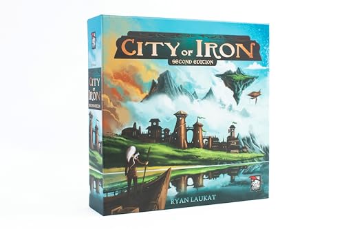 City of Iron: Segunda Edición | Juego de Mesa Estratégico de Construcción de Mundos | Máquinas, Magia y Dinero | 2-4 Jugadores | +13 Años | 90–120 Minutos | Red Raven Games miniatura 1