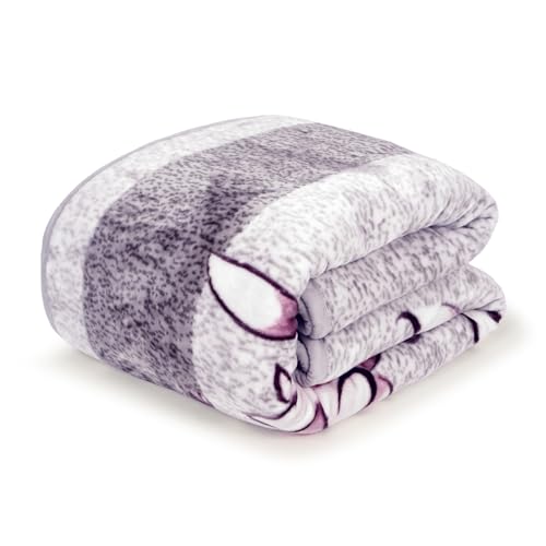 Image of Signature All Season Double Bed Blanket | Super Soft Plush, Lightweight & Cozy | 220 x 240 cm | 2.5 kg | Multi-Color Vibrant Print | Ideal for Winter, AC Use & Gifting (Twilight Petals)