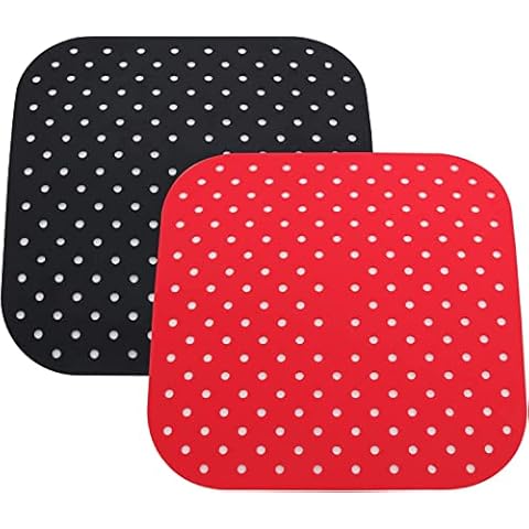 AHRITA 2 Piezas Alfombrilla Silicona Freidora Aire Cover