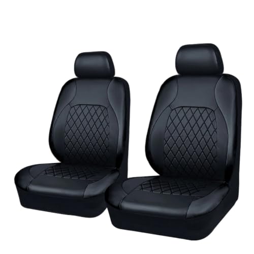 Housses siège voiture universelles 4 pièces en cuir noir