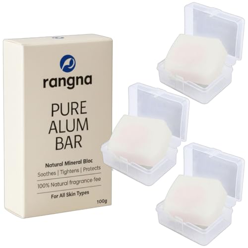 Image of Pure Alum Block for Skin Care, 300g, Natural Deodorant and After Shave, Fragrance Free | Organic Phitkari Alum Stone for Face | Fitkari Stone for Skin Tightening, Water Purification, Shaving & Teeth Care (RASK7950-PO3)