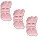 Lot de 3 paires de coussinets de talon pour chaussures trop grandes, protection de talon pour chaussures neuves, rose, 3 mm