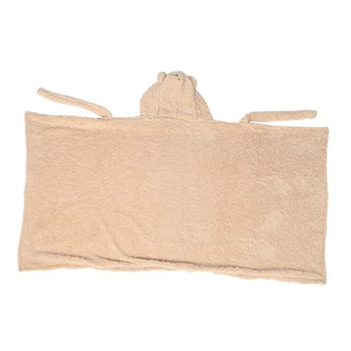 VALICLUD 1pc Thick Bear Shawl Cape Cozy Lazy Blanket for Office and School for Naps and Travel Adorable Design Great for Family and Friends