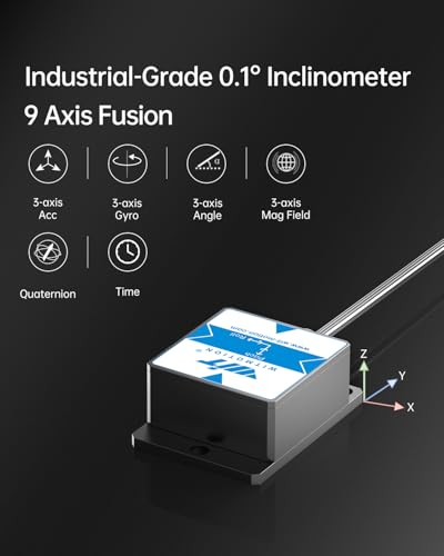 [Industrieller 0,1°-Neigungsmesser] HWT901B-RS232 3-Achsen-Beschleunigungsmesser + Gyroskop + Neigungsmesser + Digitalkompass + Luftdruck + Höhe, 9-Achsen-MPU9250-IMU-Modul