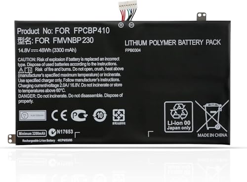 Plus de coupure sur Fujitsu Lifebook U554 avec la batterie de remplacement FPCBP410 3300 mAh