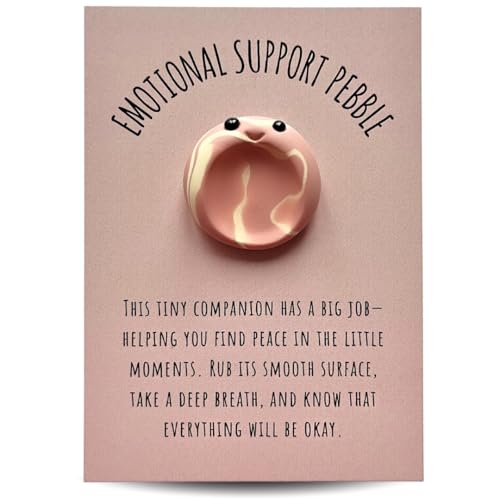 Sacred Nest Emotional Support Pebble | Charming Handmade Worry Stone Cute Pocket Hug Gift | Anxiety Relief for Kids & Adults | Lovingly Crafted in the UK - Mental Health Gifts to Bring Peace