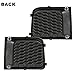 PIT66 Bumper Cover Grille, Compatible with 2015 2016 2017 Jeep Renegade Front Left & Right Black