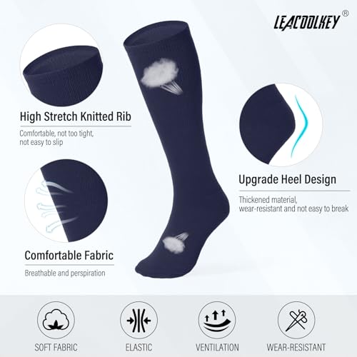 Image of LEACOOLKEY Baseball Belt and Socks Combo Set Adjustable Softball Socks and Elastic Belt for Youth and Adult