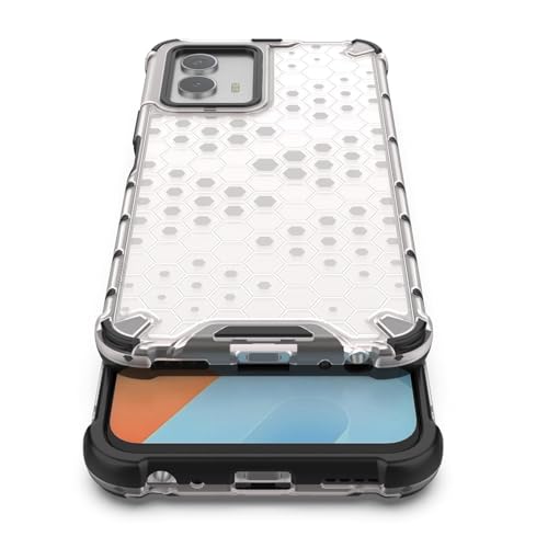 Image of Prime Retail Hard PC Back Case Cover for Vivo Y75 5G Anti Slip Ultra Thin Shockproof Reinforced Corners (Transparent)