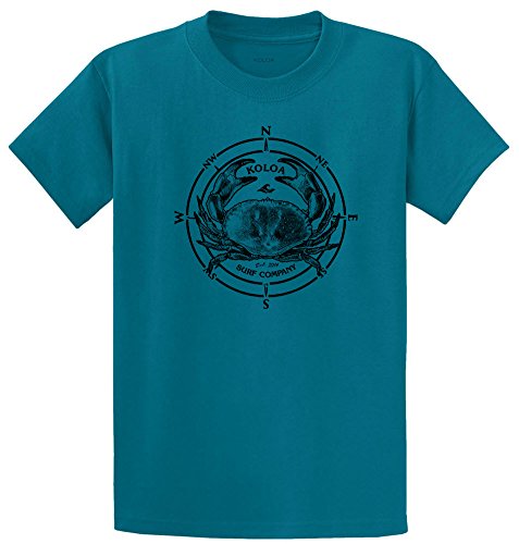 Koloa Surf Company Dungeness Crab Heavyweight Tees -Large-Teal