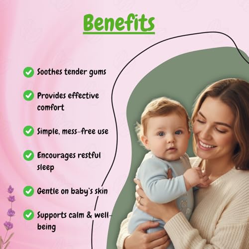 Image of Tekme Baby Teething Roll On | Natural Teething /Soothing for 3 Months+ Babies | Dermatologically & Pediatrician Tested | 100% Ayurvedic with Chamomile, Lavender, Almond & Calendula Oils | Natural Herbal Formula (10ml)