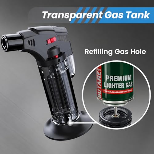 Image of Gadget Deals Combo- Lighter Gas Refill can | Blow Torch | Lighter Refill | Jet Flame Lighter | Flame Torch | Blow Torch for Cooking | Torch Lighter | lightergas refiller(225gm Gas)