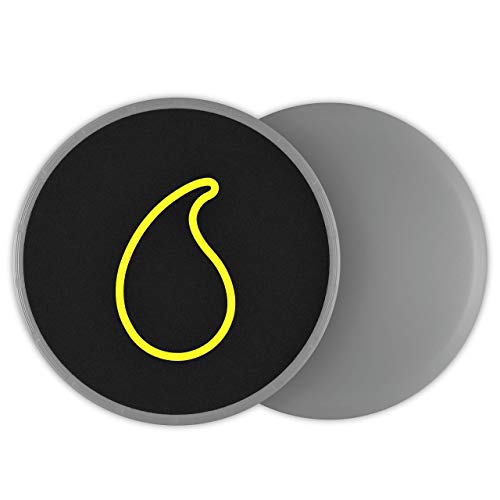 Sports Research Sweet Sweat Core AB Sliders (Pack of 2) | Dual Sided Fitness Sliders for Hardwood Or Carpeted Surfaces | Ideal for Ab & Core Workouts