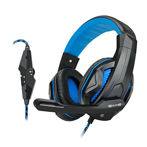Preisvergleich Produktbild ENHANCE GX-H2 Gaming Computerspiel-Headset mit geräuschisolierenden Ohrpolstern, einstellbarem Mikrofon und Lautstärkeregler