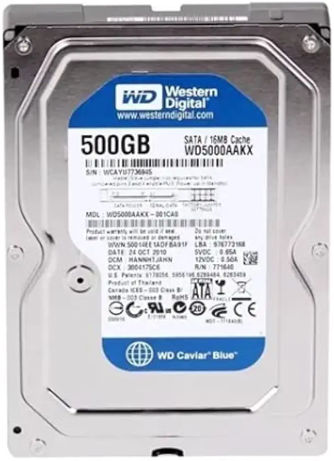 HD interno Wester Digital 500GB Sata 7200RPM Blue - WD5000AAKX