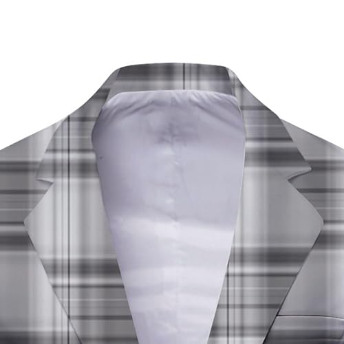 Blazer imprimé graphique 3D veste homme légère décontractée 1 bouton chic
