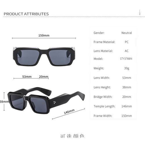 Lunettes de soleil UV400 unisexes au style rétro chic