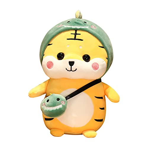 Byworldtasic 11 Inch Stuffed Animals,Kawaii Cute Smile Tiger Figure,Warmies Soft Pillow,Plush Toys Birthday Gift For Boys,Girls And Tollders,Valentines Day Present For Him Or Her (Dinosaur) #TOP23