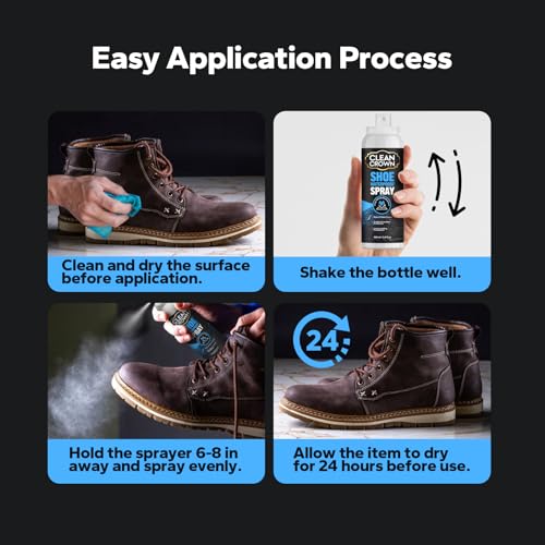 Image of Shoes Protector Spray (5.4 Fl Oz), Suede & Leather Protector Spray, Waterproofing & Stain Guard for Shoes, Boots, Bags & Upholstery, Long-Lasting Water Repellent Spray