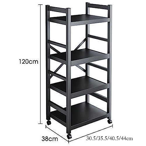 Étagère de rangement mobile pliable à double couche pour cuisine - 3