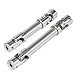XBERSTAR 2Pcs Metal Driving Shaft for Remote Control Model car WPL 1/16 1/24Military Truck RC Crawler