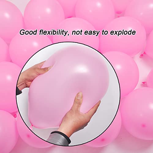 Image of 300 Pack Pink Balloons 12 inch Pink Latex Party Balloon Bulk for Various Party Events Decorations