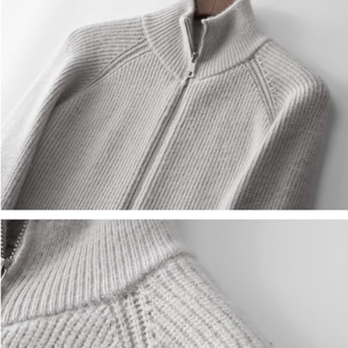 Mens Fall Sweater Men's Cardigan Sweaters Full Zip Sweaters Stand Collar Casual Knitted Cardigan Overcoat3