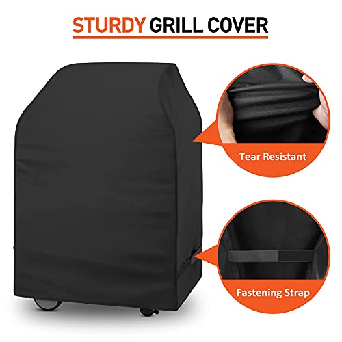 Arcedo BBQ Grill Cover, Heavy Duty Waterproof 32 Inch Small Gas Grill Cover, Outdoor 2 Burner Barbecue Cover, Fits Weber, Charbroil, KitchenAid, Nexgrill and More Grill - Thumbnail 5