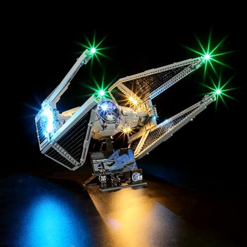 GEAMENT Kit de Luces LED Compatible con Lego Interceptor Tie 7538...