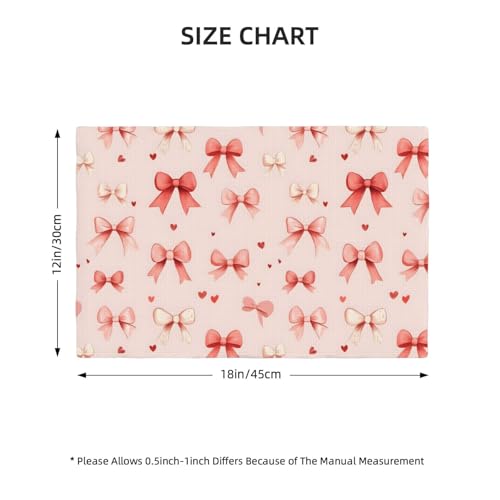Sets de table lavables pour décoration de fête et repas de Saint-Valentin - 3