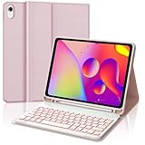 Teclado Retroiluminado para iPad A16 11ª Gen 2025/10ª Gen 10.9" 2022, Rosa Claro