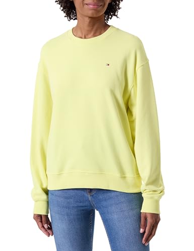 Tommy Hilfiger SWTSHRT SWTSHIRT Jaune Drapeau REG pour Femme sur LA Pointe XS, Tulipe Jaune, XS Tommy Hilfiger SWTSHRT SWTSHIRT Jaune Drapeau REG pour Femme sur LA Pointe XS, Tulipe Jaune, XS