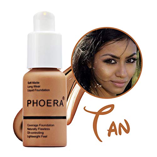 GL-Turelifes Matte Liquid Foundation, Concealer Cover Full Coverage Soft Matte, Oil Control Concealer,Long Wear, Lightweight Feel Naturally Flawless All Day 30ml(#107 Honey)